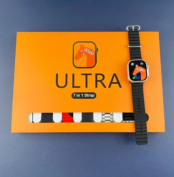 7-in-1 Ultra Smart Watch – Advanced Multi-feature Fitness Tracker With Heart Rate Monitor, Sleep Tracking, Bluetooth Calling