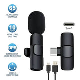 K9 Dual Wireless Lavalier Microphone | Plug & Play Mic for USB Type-C & iPhone | Clip-On Mic for YouTube, Vlogging & Interviews