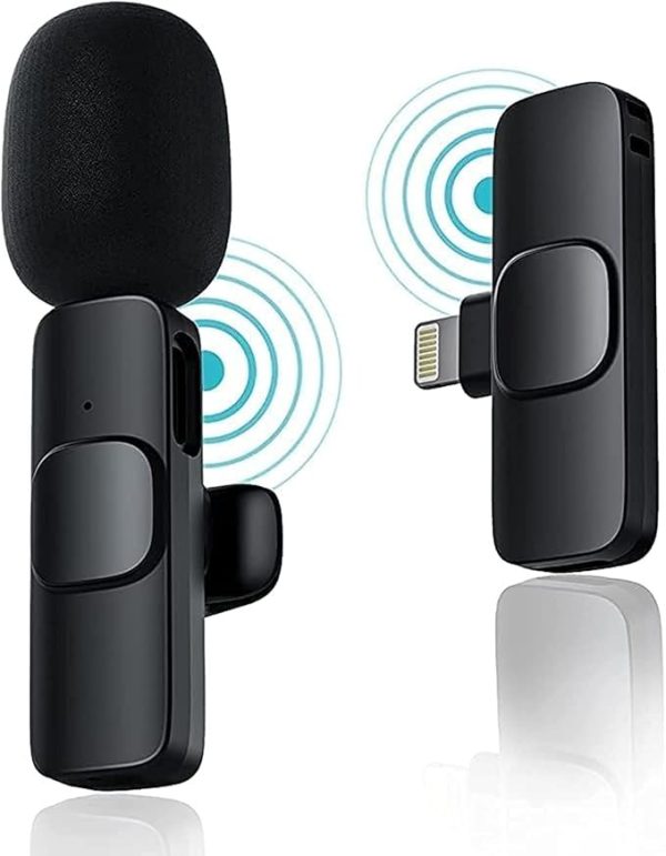 K9 Dual Wireless Lavalier Microphone | Plug & Play Mic for USB Type-C & iPhone | Clip-On Mic for YouTube, Vlogging & Interviews