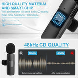 K9 Dual Wireless Lavalier Microphone | Plug & Play Mic for USB Type-C & iPhone | Clip-On Mic for YouTube, Vlogging & Interviews