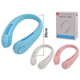 X5 Leafless Hanging Neck Fan – Portable USB Rechargeable Neck Fan with Adjustable Band (3 Speeds)