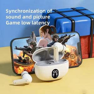Professional Display Earbuds Stereo 895b Wireless Bluetooth Earbuds | Mic In-ear Headphones With Led Display | Type C Fast Charging |