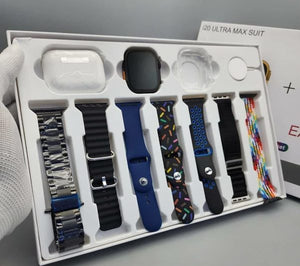 I20 Ultra Max Suit Smart Watch with AirPods 2 – 2.3” Display, 7 Straps, Fitness & Call Features