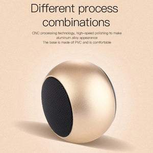 Mini Portable Wireless Bluetooth Speaker – Rechargeable with Card Slot & Mic (Random Color)